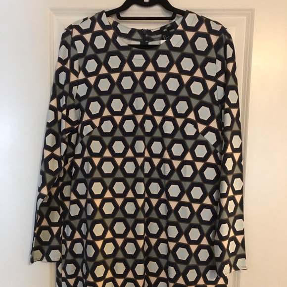 h&m geometric dress